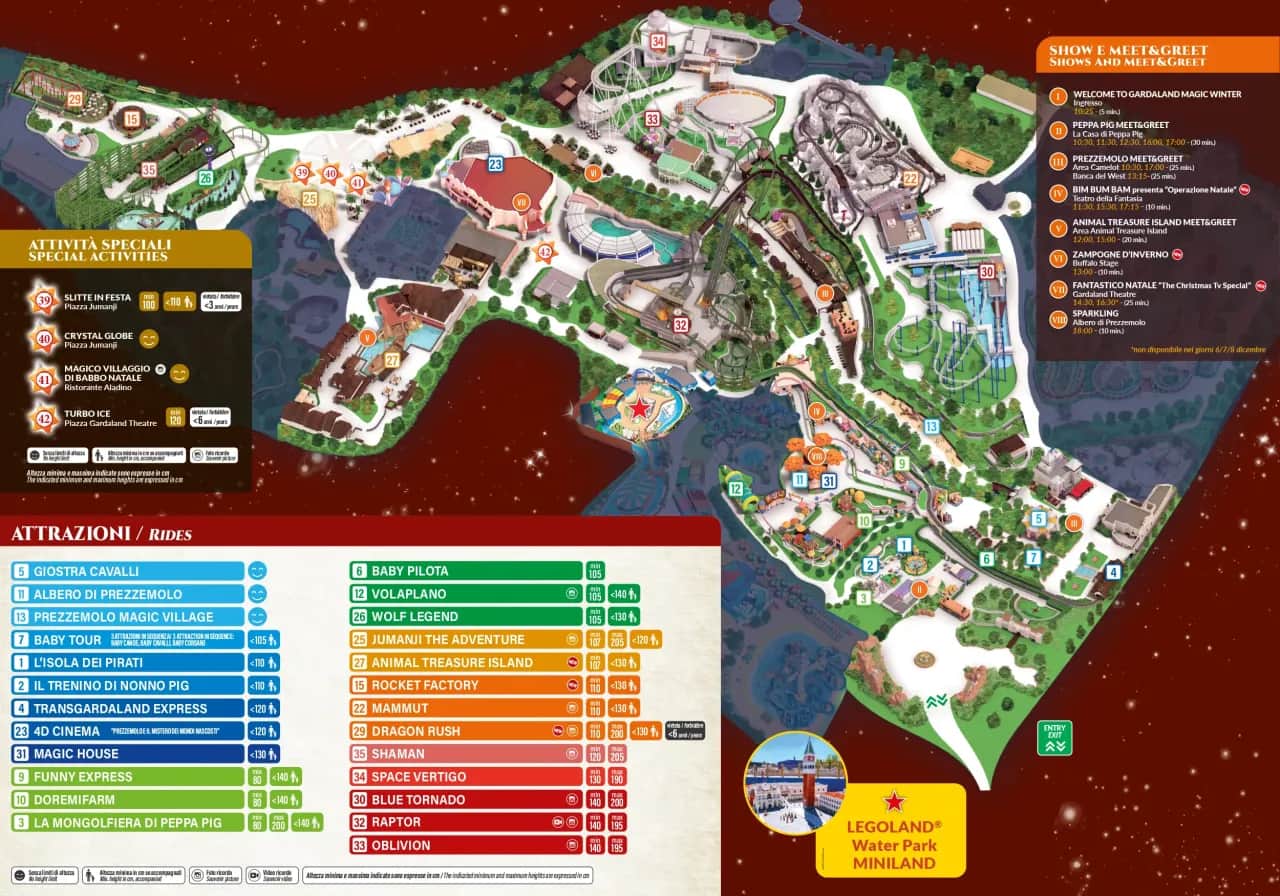 Gardaland mappa 2026: attrazioni, novità e segreti anti-coda